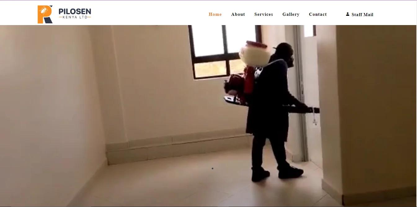 Screenshot of Pilosen Kenya Ltd Website